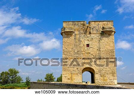 Tour Carbonniere, Aigues-Mortes. Petite Camargue, Gard, Languedoc-Roussillon, France View Large Photo Image Stock Photo - Tour Carbonniere, Aigues-Mortes. Petite Camargue, Gard, Languedoc-Roussillon, France. Fotosearch