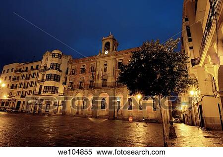 Town Hall at night, Zamora, Castilla-Leon, Spain View Large Photo Image Stock Photography - Town Hall at night, Zamora, Castilla-Leon, Spain. Fotosearch
