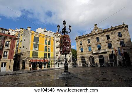 Town Hall, Gijon, Asturias, Spain View Large Photo Image Stock Image - Town Hall, Gijon, Asturias, Spain. Fotosearch