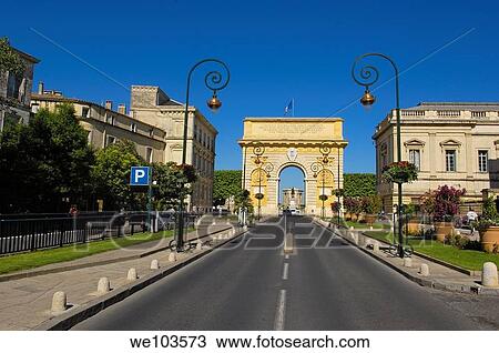 Triumphal Arch, Montpellier, Herault, Languedoc-Roussillon, France View Large Photo Image Stock Image - Triumphal Arch, Montpellier, Herault, Languedoc-Roussillon, France. Fotosearch