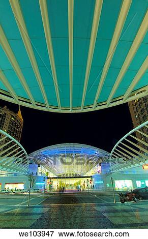 Vasco da Gama shopping mall at dusk, Parque das Nações, Lisbon, Portugal View Large Photo Image Stock Photo - Vasco da Gama shopping mall at dusk, Parque das Nações, Lisbon, Portugal. Fotosearch