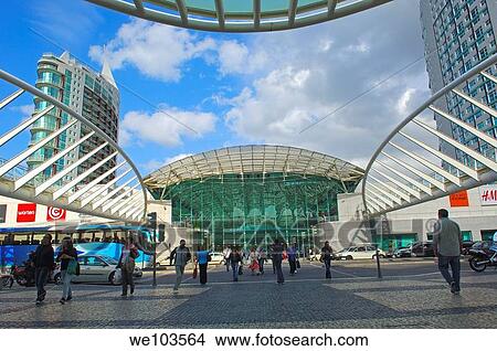 Picture - Vasco da Gama shopping mall, Parque das Nações, Lisbon, Portugal. Fotosearch