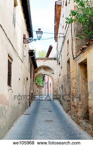 Velarde street Segovia, Castilla León, Spain View Large Photo Image Stock Photo - Velarde street Segovia, Castilla León, Spain. Fotosearch