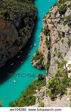 Verdon Gorge river canyon, Verdon Regional Natural Park, Provence-Alpes-Cote-d´Azur, France View Large Photo Image Stock Image - Verdon Gorge river canyon, Verdon Regional Natural Park, Provence-Alpes-Cote-d´Azur, France. Fotosearch