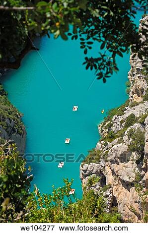 Verdon Gorge river canyon, Verdon Regional Natural Park, Provence-Alpes-Cote-d´Azur, France View Large Photo Image Stock Photo - Verdon Gorge river canyon, Verdon Regional Natural Park, Provence-Alpes-Cote-d´Azur, France. Fotosearch