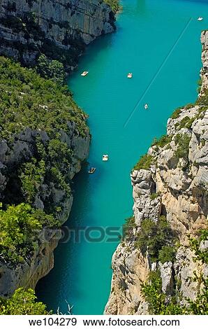 Verdon Gorge river canyon, Verdon Regional Natural Park, Provence-Alpes-Cote-d´Azur, France View Large Photo Image Stock Photo - Verdon Gorge river canyon, Verdon Regional Natural Park, Provence-Alpes-Cote-d´Azur, France. Fotosearch
