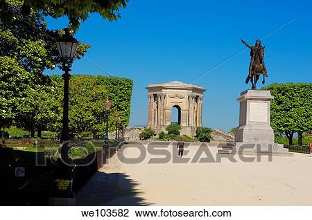 Water tower, Promenade du Peyrou, Montpellier, Herault, Languedoc-Roussillon, France View Large Photo Image Stock Image - Water tower, Promenade du Peyrou, Montpellier, Herault, Languedoc-Roussillon, France. Fotosearch