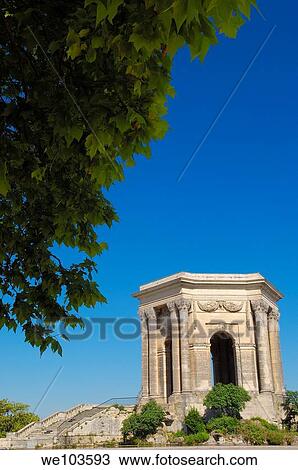 Water tower, Promenade du Peyrou, Montpellier, Herault, Languedoc-Roussillon, France View Large Photo Image Stock Image - Water tower, Promenade du Peyrou, Montpellier, Herault, Languedoc-Roussillon, France. Fotosearch