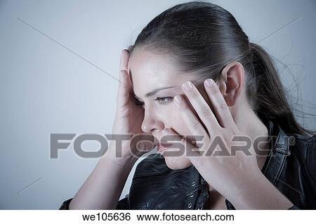 Stock Photograph - Young woman. Fotosearch