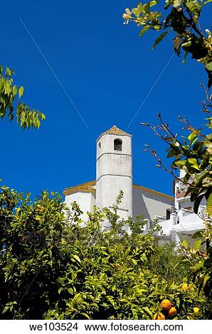 Picture - Zahara de la Sierra, ´Pueblos Blancos ´(white towns), Cadiz province, Andalusia, Spain. Fotosearch