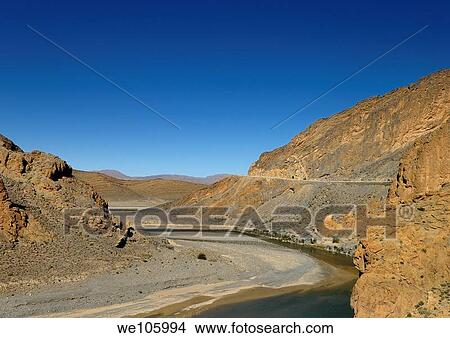 Ziz river near Zaalal Tunnel du Legionnaire on the road through the Ziz Gorge Morocco View Large Photo Image Picture - Ziz river near Zaalal Tunnel du Legionnaire on the road through the Ziz Gorge Morocco. Fotosearch