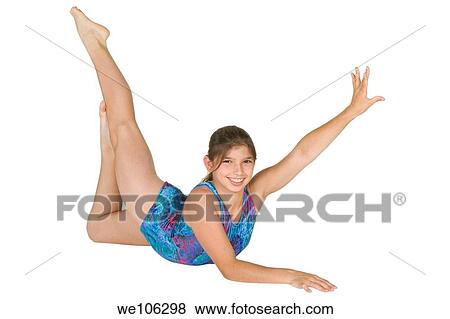 12 year old caucasian girl in gymnastics poses View Large Photo Image Stock Photo - 12 year old caucasian girl in gymnastics poses. Fotosearch