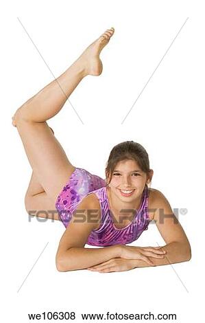 12 year old caucasian girl in gymnastics poses View Large Photo Image Stock Photo - 12 year old caucasian girl in gymnastics poses. Fotosearch