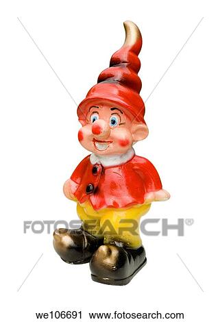 Stock Image - A figure of garden dwarf. Fotosearch