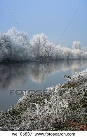A frosty river Severn at Worcester England View Large Photo Image Stock Photo - A frosty river Severn at Worcester England. Fotosearch