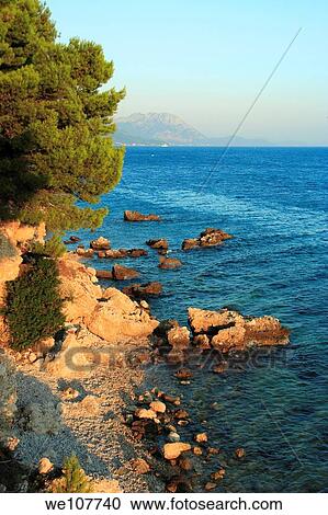 Adriatic Sea in Zivogosce, Croatia View Large Photo Image Stock Image - Adriatic Sea in Zivogosce, Croatia. Fotosearch
