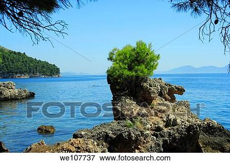 Adriatic Sea in Zivogosce, Croatia View Large Photo Image Stock Photo - Adriatic Sea in Zivogosce, Croatia. Fotosearch