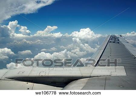 Stock Photo - Aerial view of a cloudscape from an aeroplane China. Fotosearch