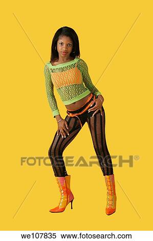 African American woman in early 20´s doing glamour modeling View Large Photo Image Stock Photography - African American woman in early 20´s doing glamour modeling. Fotosearch