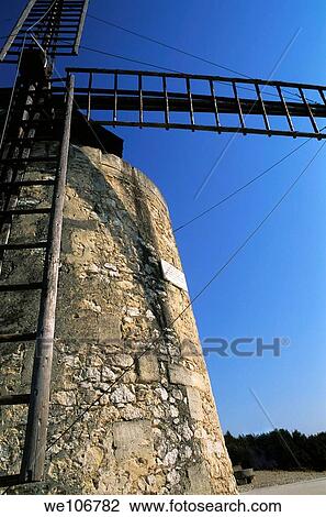 Alphonse Daudet Windmill, Provence, France View Large Photo Image Stock Image - Alphonse Daudet Windmill, Provence, France. Fotosearch