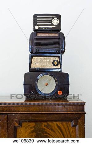 Antique Radios Property Release 07-06 No MR View Large Photo Image Stock Photo - Antique Radios Property Release 07-06 No MR. Fotosearch
