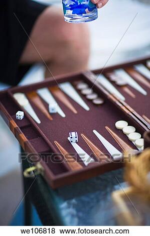 Stock Photo - Backgammon Board MR RF 00-5 No PR. Fotosearch
