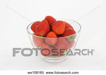 Bowl of strawberries on white background View Large Photo Image Stock Photography - Bowl of strawberries on white background. Fotosearch