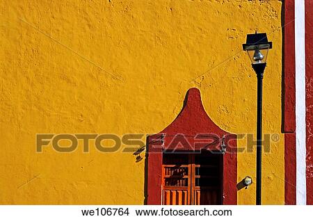 Bright yellow building facade in Valladolid, Yucatán, Mexico View Large Photo Image Picture - Bright yellow building facade in Valladolid, Yucatán, Mexico. Fotosearch