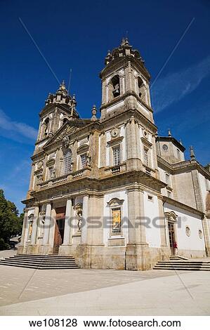 Church on the grounds of the Bom Jesus Sanctuary in Braga, Portugal, Europe View Large Photo Image Stock Photo - Church on the grounds of the Bom Jesus Sanctuary in Braga, Portugal, Europe. Fotosearch