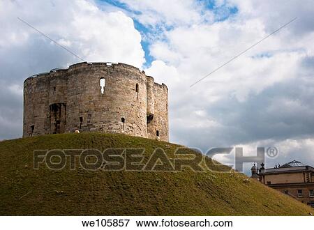 Clifford Tower York, Northern England View Large Photo Image Stock Photo - Clifford Tower York, Northern England. Fotosearch