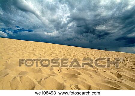 Clouds over the Great Dune of Pyla on the Bassin d´Arcachon, France View Large Photo Image Stock Image - Clouds over the Great Dune of Pyla on the Bassin d´Arcachon, France. Fotosearch