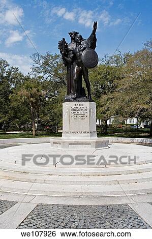 Confederate Soldier Memorial White Point Gardens The Battery Charleston South Carolina View Large Photo Image Stock Photograph - Confederate Soldier Memorial White Point Gardens The Battery Charleston South Carolina. Fotosearch