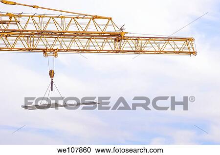 Stock Image - Crane at Construction Site, Sweden. Fotosearch