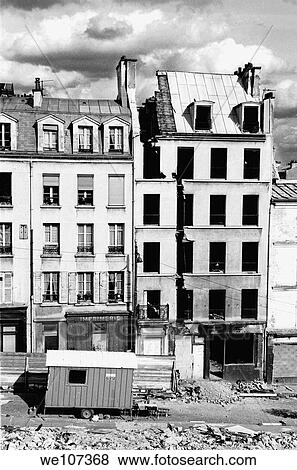 Demolished buildings in Paris, France View Large Photo Image Stock Photo - Demolished buildings in Paris, France. Fotosearch