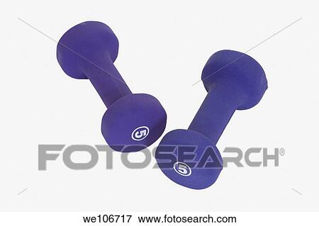 Dumbells photographed in a studio on white background View Large Photo Image Stock Photo - Dumbells photographed in a studio on white background. Fotosearch