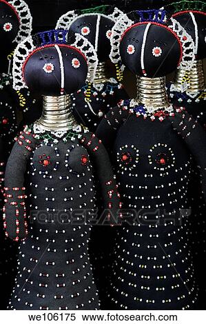 Group of African Ndebele dolls, South Africa View Large Photo Image Stock Photography - Group of African Ndebele dolls, South Africa. Fotosearch