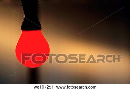 Illuminated red lightbulb View Large Photo Image Stock Image - Illuminated red lightbulb. Fotosearch