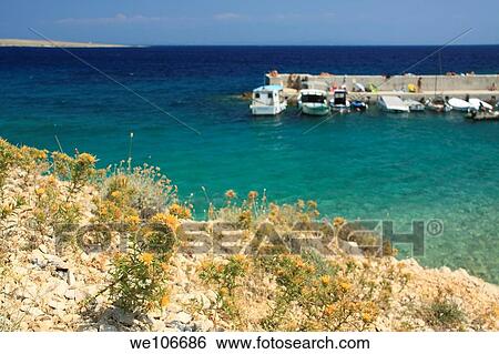 Stock Photograph - Koromacna Bay near Belej village on Cres Island, Croatia. Fotosearch
