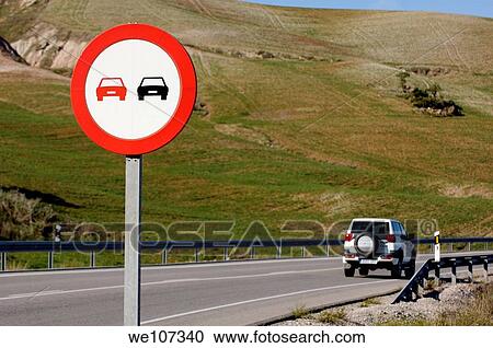 ´No overtaking´ road sign with car in background, Ronda, Andalusia, Spain View Large Photo Image Stock Image - ´No overtaking´ road sign with car in background, Ronda, Andalusia, Spain. Fotosearch