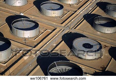 Oil tanks in landscape View Large Photo Image Stock Image - Oil tanks in landscape. Fotosearch