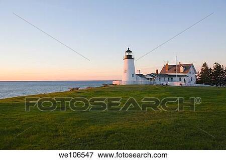 Pemaquid Point Lighthouse Bristol, Maine View Large Photo Image Stock Photo - Pemaquid Point Lighthouse Bristol, Maine. Fotosearch