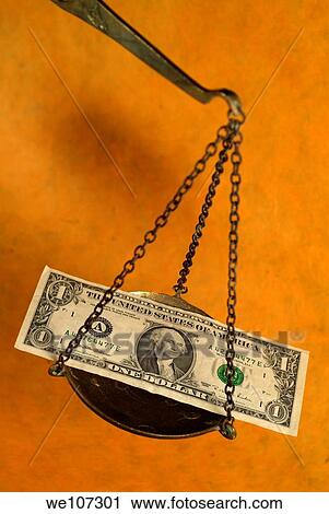 Scale weighing one US dollar banknote View Large Photo Image Stock Image - Scale weighing one US dollar banknote. Fotosearch