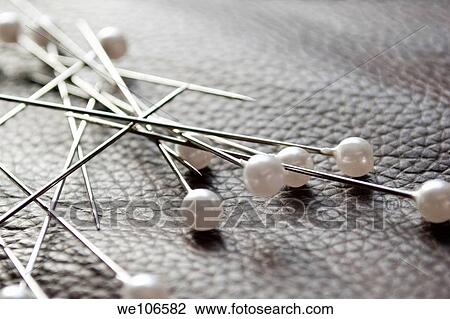 Some pearl head pins View Large Photo Image Stock Image - Some pearl head pins. Fotosearch
