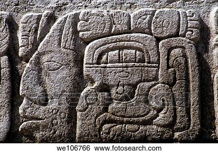 Stone carving on the stairs, Palenque, Chiapas, Mexico View Large Photo Image Stock Photograph - Stone carving on the stairs, Palenque, Chiapas, Mexico. Fotosearch
