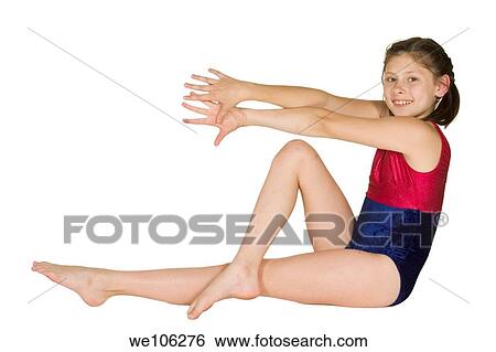 Ten year old caucasian girl in gymnastics poses View Large Photo Image Stock Photograph - Ten year old caucasian girl in gymnastics poses. Fotosearch