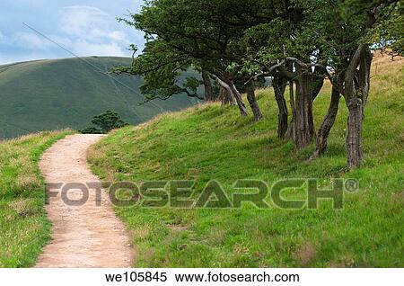 Stock Photography - The Pennine way near the village of Edale, Derbyshire Dales, UK. Fotosearch