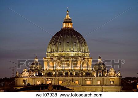 The Vatican lit up at night in Vatican City Italy View Large Photo Image Stock Photo - The Vatican lit up at night in Vatican City Italy. Fotosearch