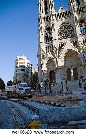Tramway under construction on the boulevard of La Canebiere in 2006, Marseille, France View Large Photo Image Stock Image - Tramway under construction on the boulevard of La Canebiere in 2006, Marseille, France. Fotosearch