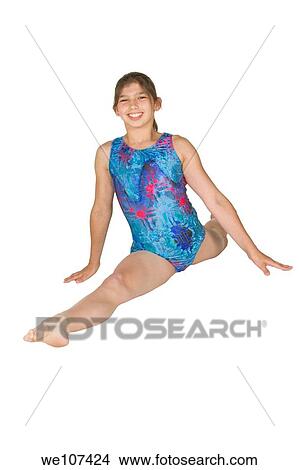 12 year old caucasian girl in gymnastics poses View Large Photo Image Picture - 12 year old caucasian girl in gymnastics poses. Fotosearch