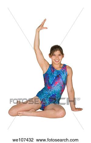 12 year old caucasian girl in gymnastics poses View Large Photo Image Stock Image - 12 year old caucasian girl in gymnastics poses. Fotosearch